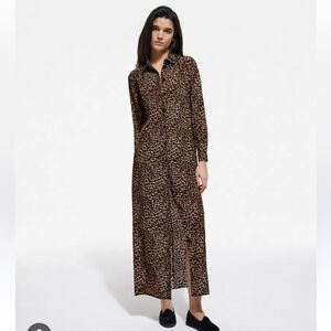 The Kooples Animal Print Maxi Dress
